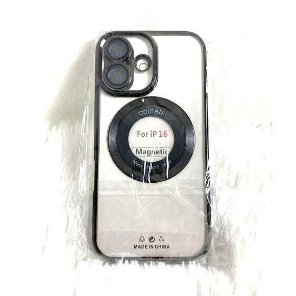 Phone Case For iPhone 16 Cover Clear Black - Picture 1 of 11